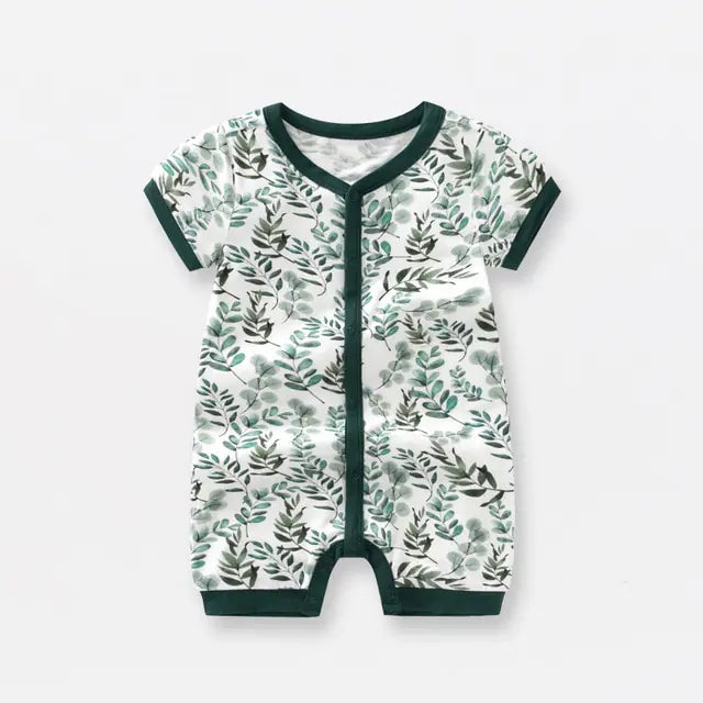 Bamboo Fiber Baby Zippered Romper